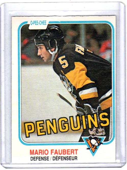 1981 O-Pee-Chee  Mario Faubert  Card #261 - Pittsburgh Penguins